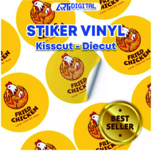 cetak stiker vinyl a3+ + kisscut