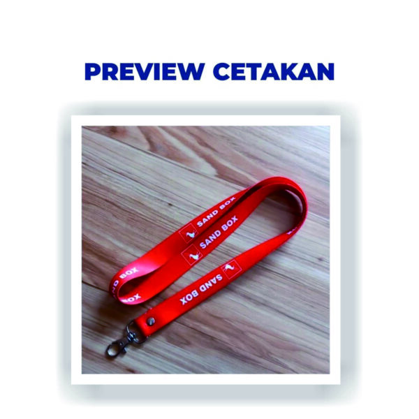 cetak custom lanyard 2cm | 2 sisi