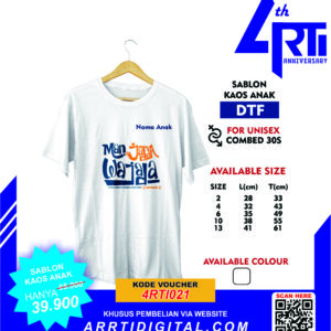 sablon kaos islami anak